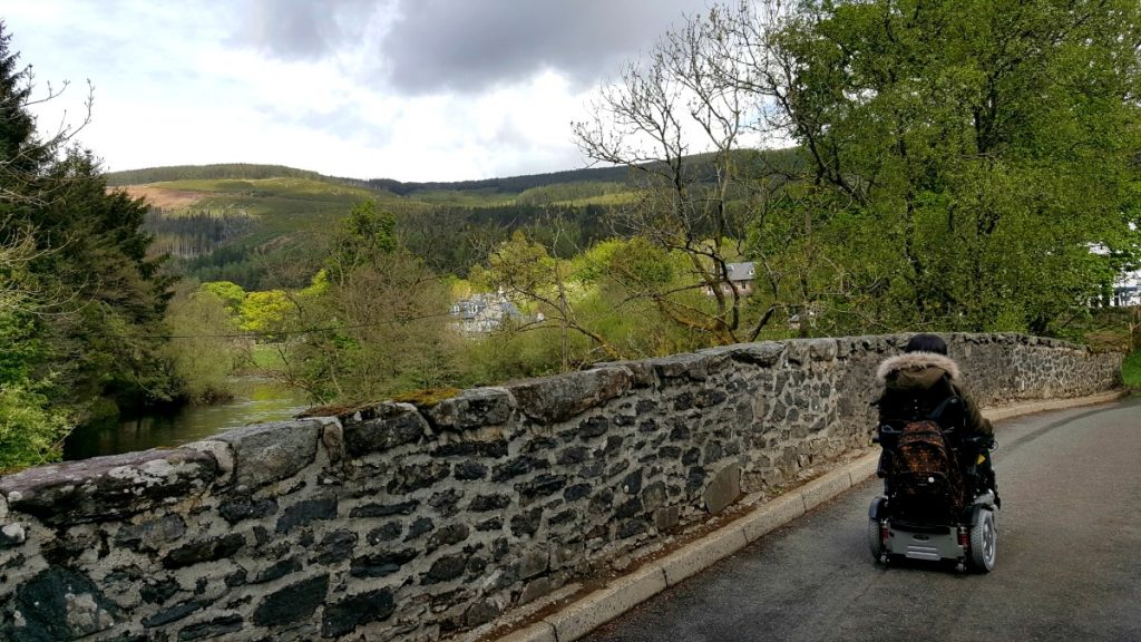 Accessible Scottish Walks Strathyre stone bridge wheelchair accessible