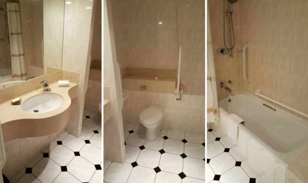 Liverpool Marriott Wheelchair Accessible bathroom