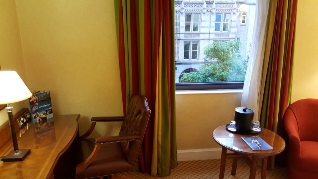 Liverpool Marriott Wheelchair Accessible room desk work area