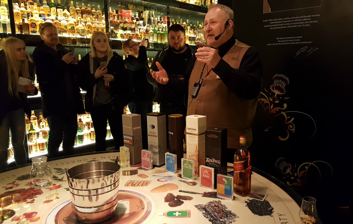 The Scotch Whisky Experience tour guide