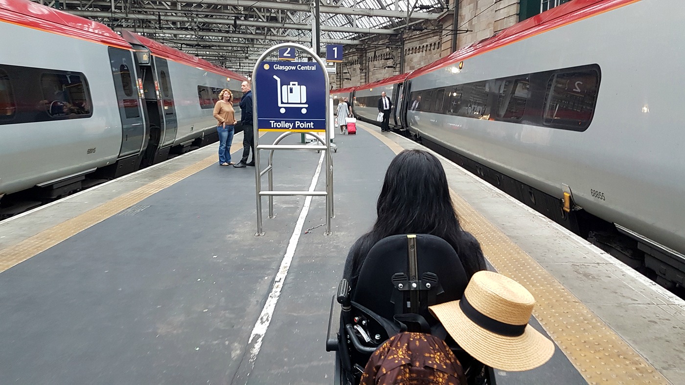 Virgin Trains first class wheelchair access review Glasgow Central Station