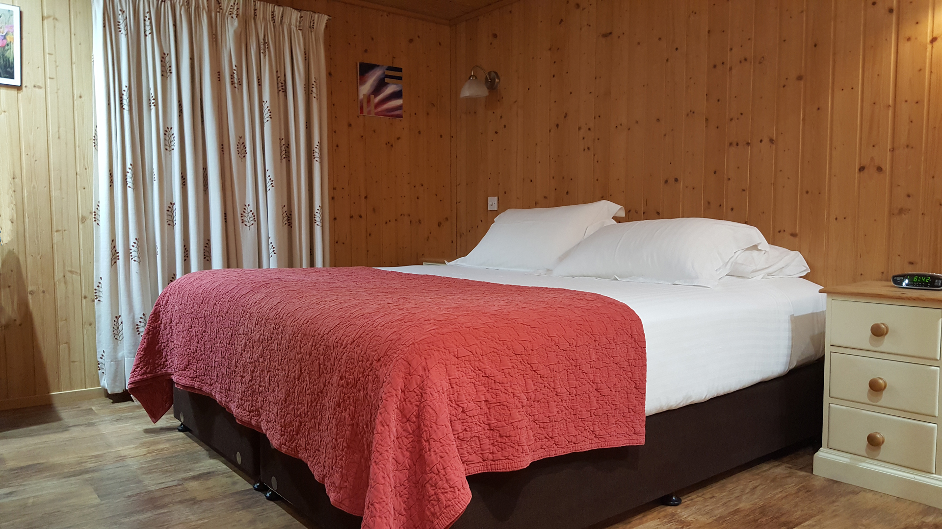 Master bedroom at Airhouses Luxury Self Catering Lodges in Scottish Borders
