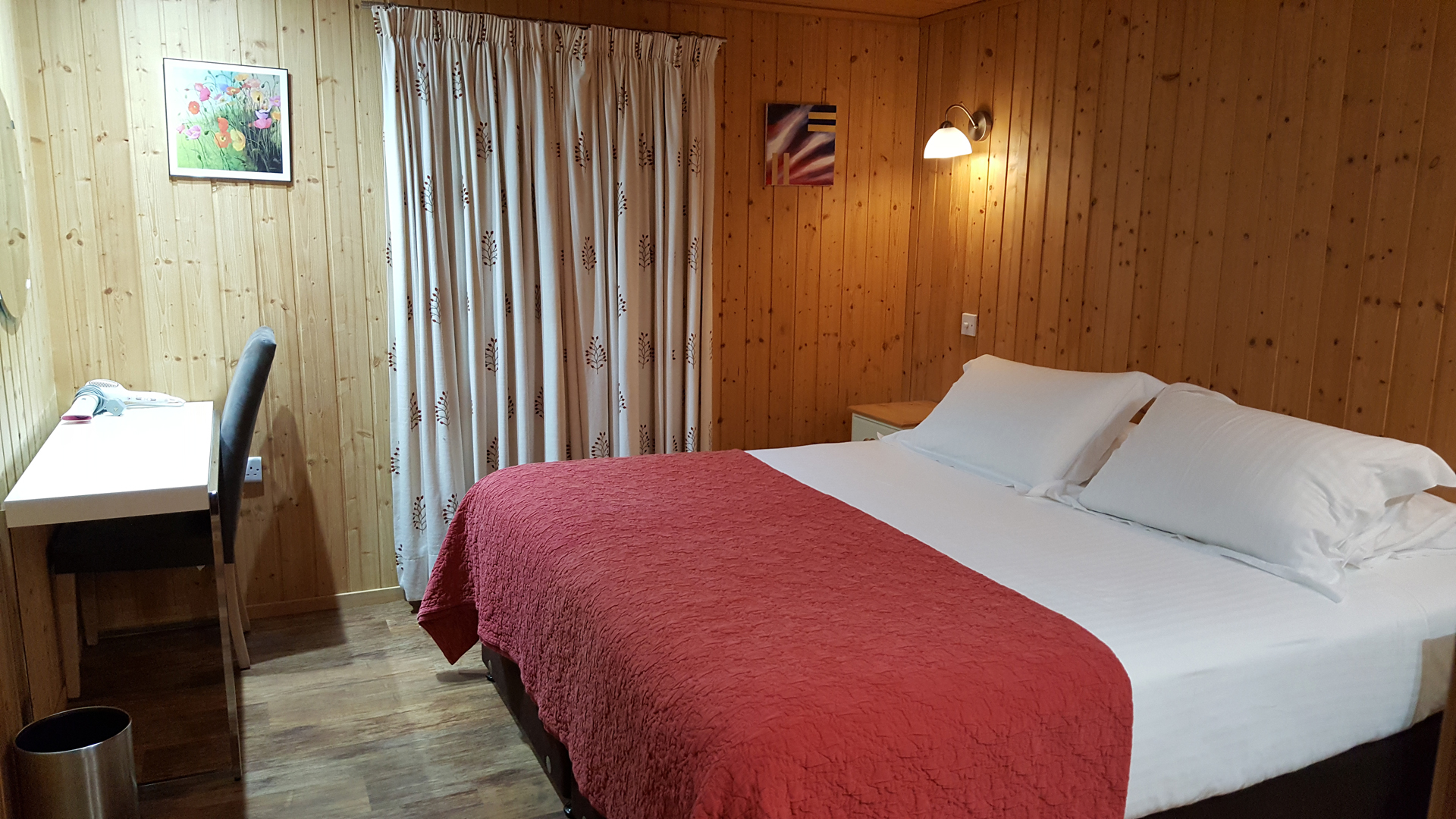 Master bedroom at Airhouses Luxury Self Catering Lodges in Scottish Borders