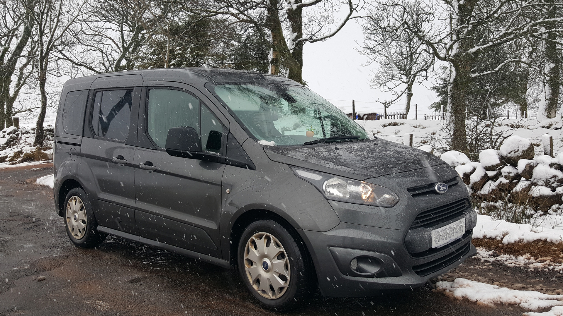 Ford Connect Freedom™ WAV parked on a snowy road. 5 Top Tips How To Look After A Wheelchair Accessible Vehicle (WAV)