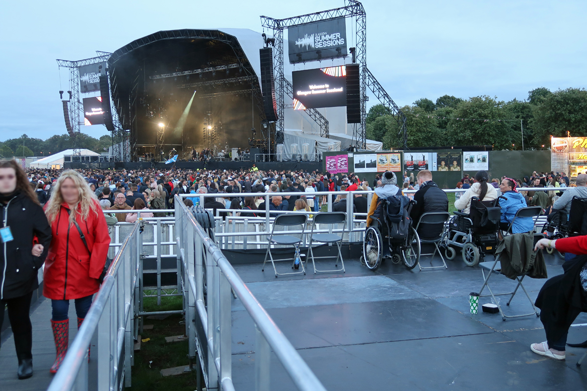 Glasgow Summer Sessions wheelchair accessible viewing platform (4)