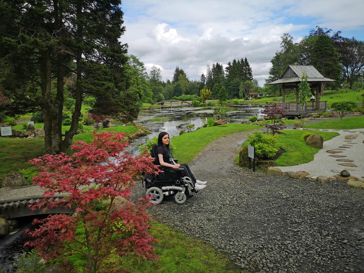 visitingthejapanesegardenatcowdenina wheelchair Simply Emma