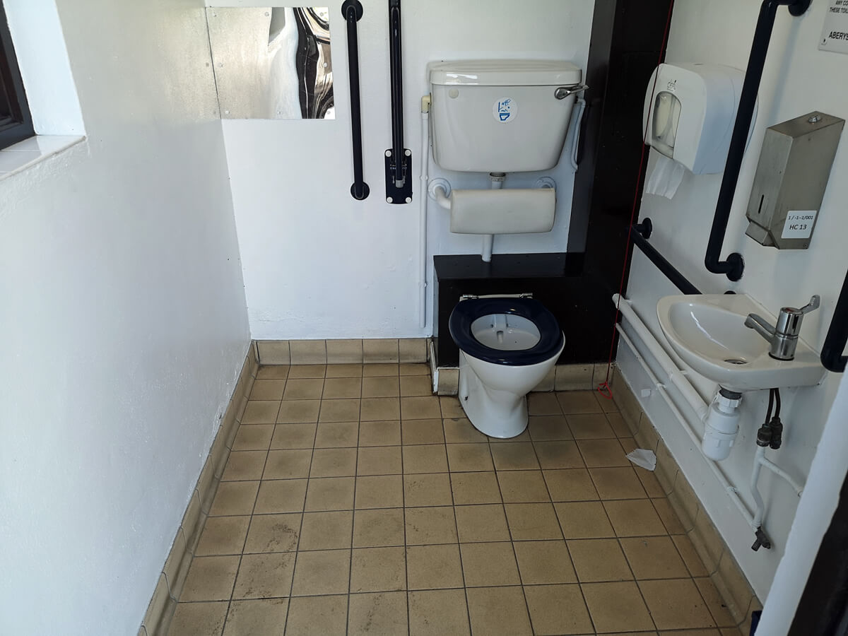 Aberporth Beach accessible toilet.
