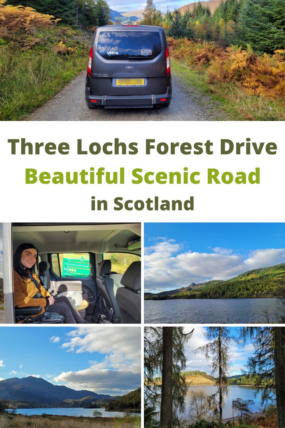 A selection of images from Three Lochs Forest Drive