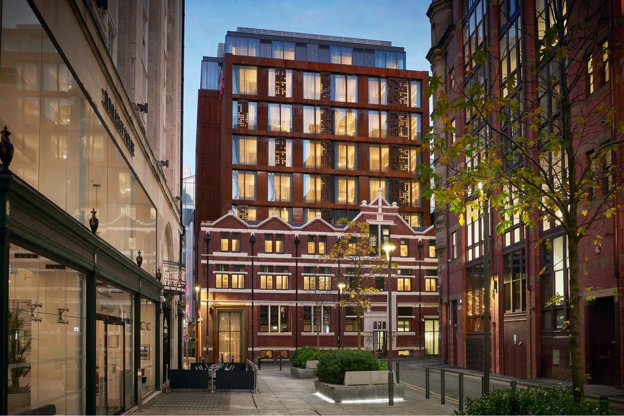 Exterior shot of Moxy Manchester City