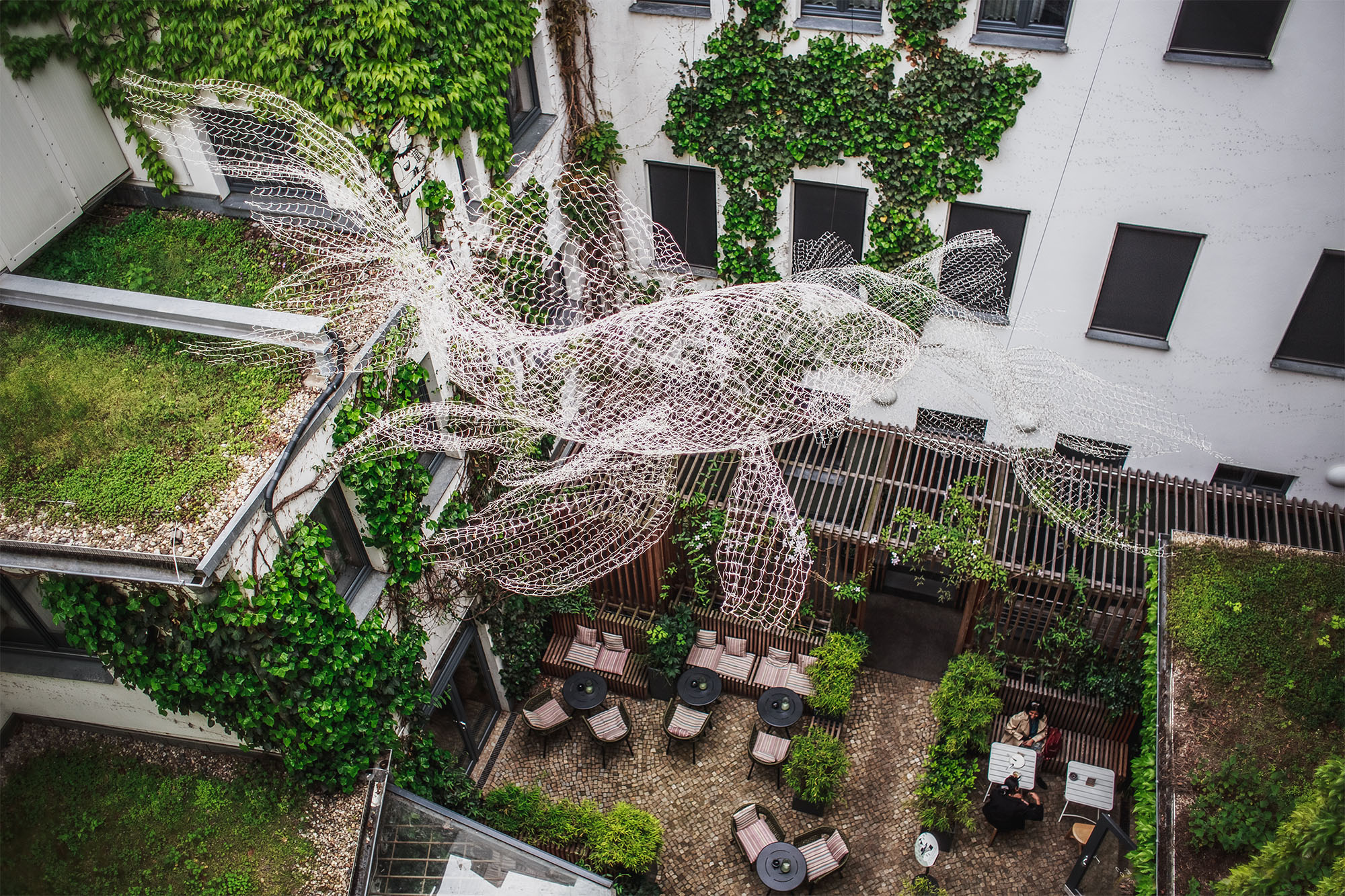 The Circus Hotel courtyard