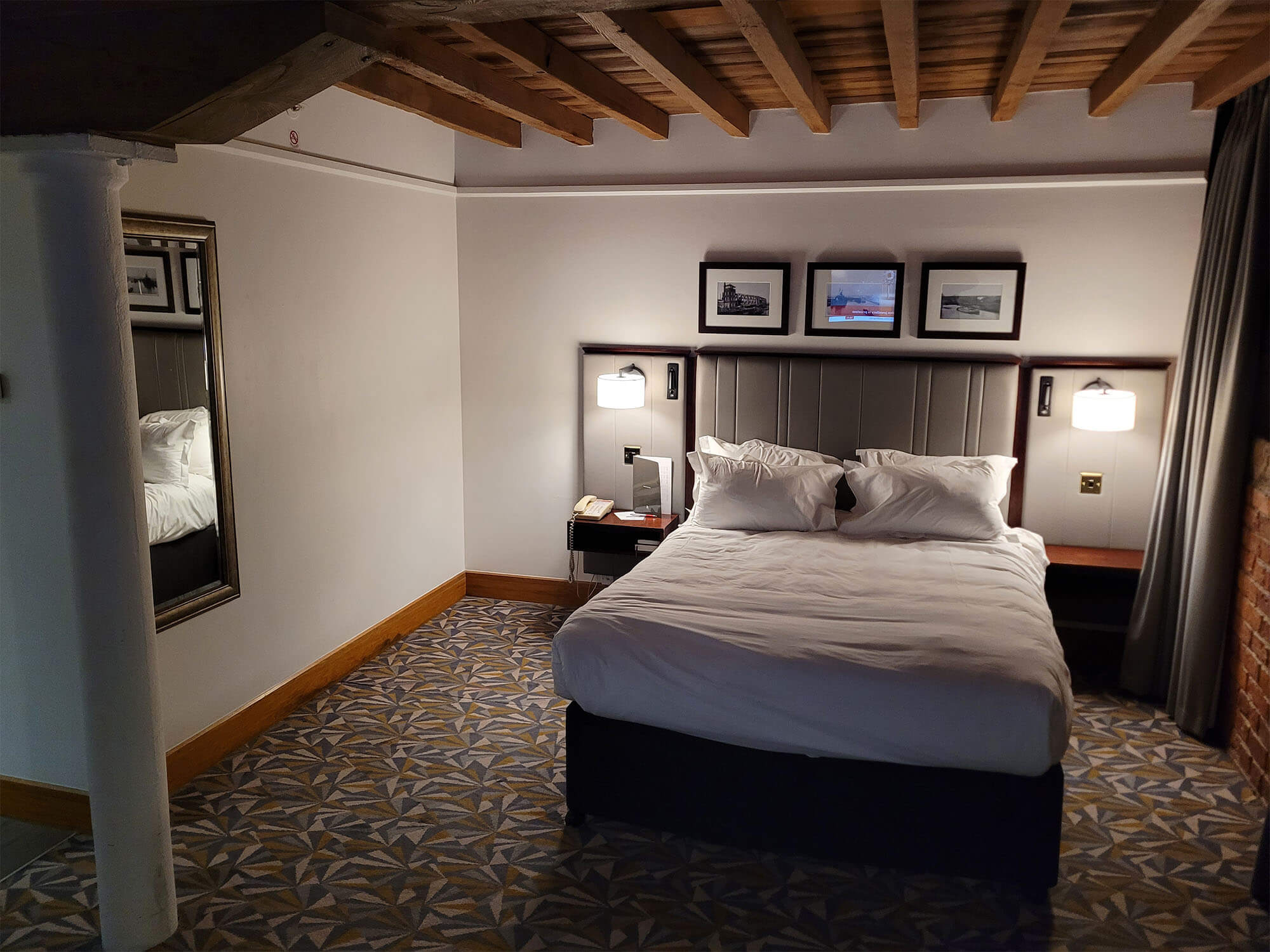 Wheelchair accessible room at Manchester Marriott Victoria & Albert Hotel