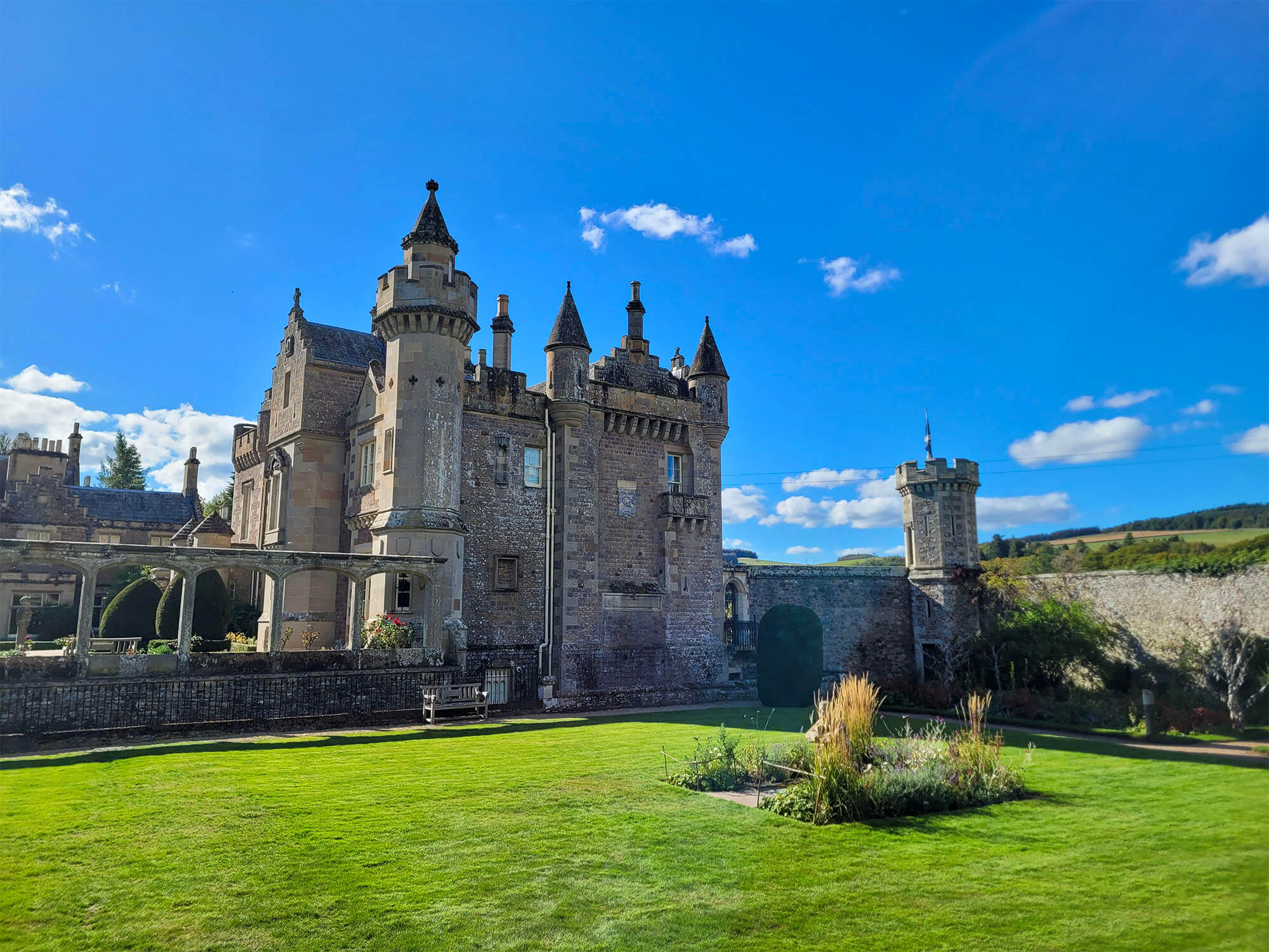 Abbotsford House and garden
