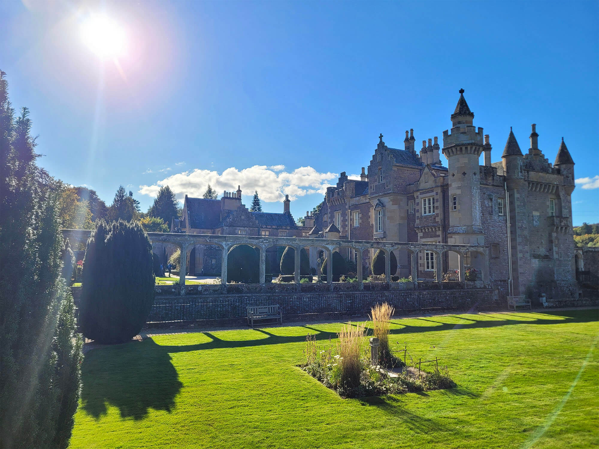 Abbotsford House and garden