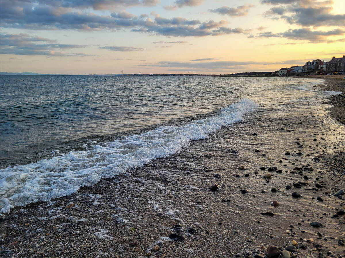 Lower Largo Beach at sunset