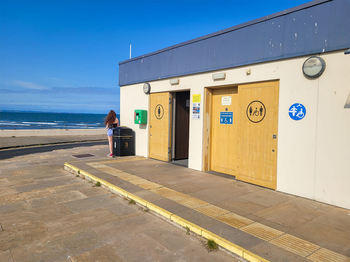 St Andrews Beach Changing Places toilet at Bruce Embankment.
