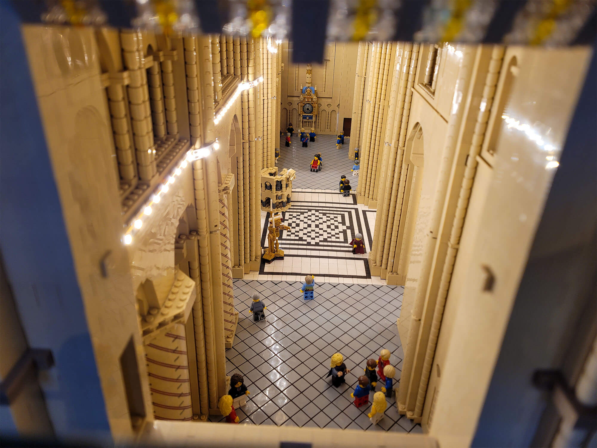 A giant build of Durham Cathedral made out of 300,000 LEGO bricks.