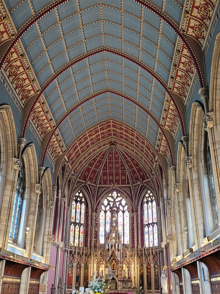 Ushaw Historic House Chapel ceiling